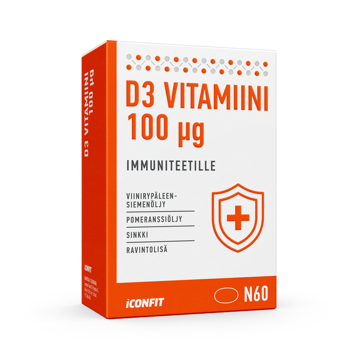 ICONFIT Vitamin D3 til immunitet 4000 IU (60 kapsler)