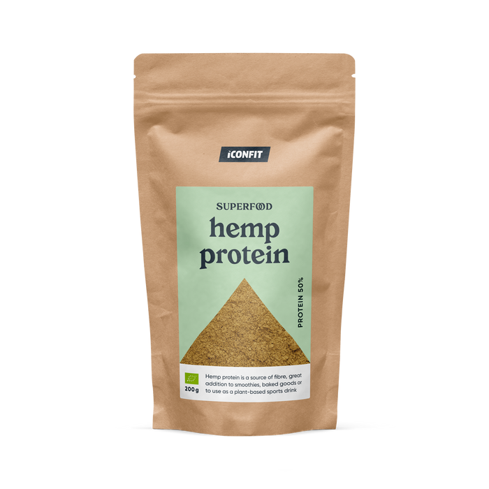ICONFIT Superfoods Luomu hamppuproteiini 50% 200 g