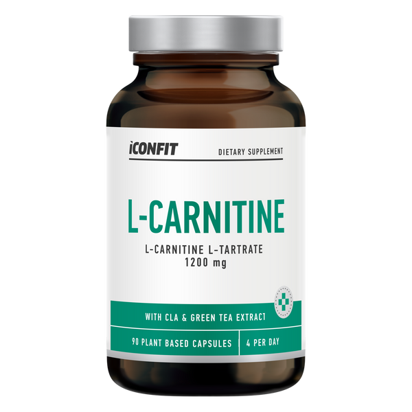 ICONFIT L-Carnitine cu CLA și Ceai Verde (90 Capsule)